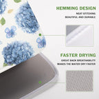 Spring Summer Hydrangea Dish Drying Mat - Image 4