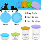 Food Can Covers/4 Pack/Universal BPA Free Silicone Dog Cat Food Tin Lids - Image 2