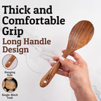 PriorityChef Premium Teak Wooden Spoon - Image 3