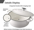 EDGING CASTING Dutch Ovens Enameled Cast Iron Covered 5.5 Quart Dutch Oven - Image 4