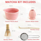 Matcha Whisk Set 5 pcs 18 oz Tea Making Bowl Kit Great - Image 5