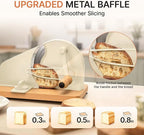 Manual Bread Slicer for Homemade Sourdough-Adjustable Thickness Bread Slicer - Image 2
