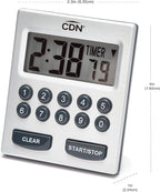CDN Direct Entry 2- Alarm Digital Kitchen Timer | Counts Up & Down, 10 Hours by - Image 7