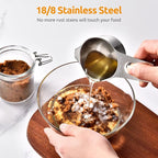 Measuring Cups: U-Taste 18/8 Stainless Steel Measuring Cups Set of 7-Piece: 1/8 - Image 3