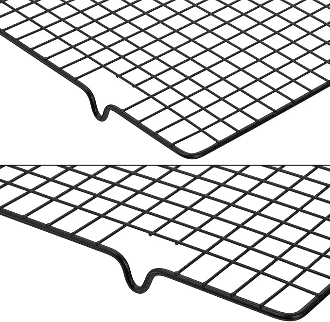 Tebery 4 Pack Black Heavy-Duty Wire Cooking Rack Baking Racks, Nonstick Baking - Image 3