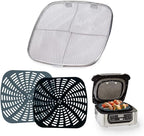 Replacement Stainless Steel Splatter Shield and Reusable Silicone Liner Set by KINLYBO