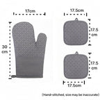 Oven Mitts and Pan Racks 4-Piece Set, Extended Kitchen Oven Mitts and Pan Racks - Image 2