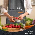 VALOME 2 Pack Kitchen Aprons, Apron - Image 4