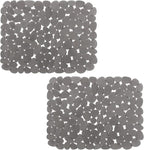 Bligli Pebble Sink Mat for Stainless Steel/Ceramic Sinks, 2 Pack PVC Sink by BliGli