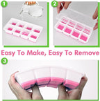 Large Ice Cube Tray with Lid and Bin, Jrisbo Silicone Big Square Ice Cube Molds - Image 5