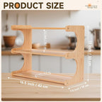 Spice Rack, 3-Tier Bamboo Spice Rack Organizer - Image 3