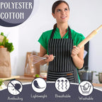 Handepo 12 Pcs Cotton Aprons for Women Men - Image 4