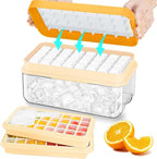 Ice Cube Tray with Lid and Bin, Ice Cube Pop Out Tray, Ice Cube Trays by ZZWILLB