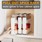 SpaceAid Bamboo Pull Out Spice Rack Organizer - Image 5