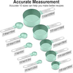 Measuring Cups and Spoons Set, 10 Pieces Nesting Measure Cups and Spoons - Image 2