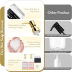 Glass Soap Dispenser with Pump, Countertop Soap and Lotion Dispenser Set of 2 - Image 7