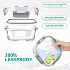 AMALEKO 34pc Glass Food Storage Containers - Image 3