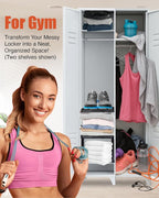 Piffny Locker Organizer Shelf， Adjustable Width and Height, Ideal Locker Shelf - Image 5