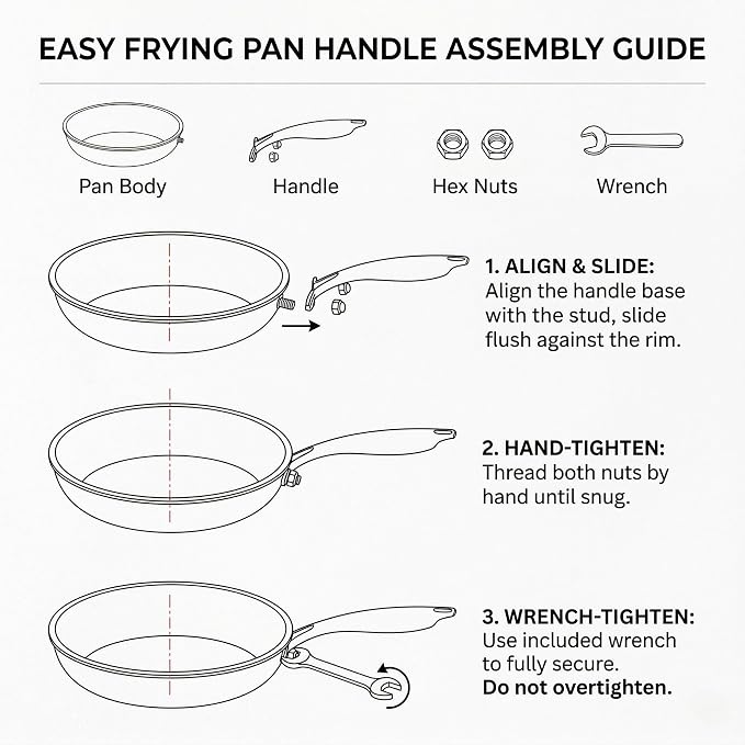 12 Inch Tri-Ply Stainless Steel Hybrid Frying Pan - Image 8