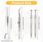4 PCS Cake Decorating Tools Set, Stainless Steel Pearl Sprinkles Pen Pearl - Image 2
