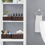Posprica Woven Storage Baskets for Organizing 6 Pack, Large&Small Storage Cube - Image 3