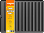 Songrey 24" x 18" Silicone Dish Drying Mat, Kitchen Counter Drying Pad by Unknown
