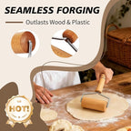 Pizza Rolling Pin Small Rolling Pin Wooden Dough Roller Non Stick Pizza Dough - Image 3