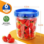 Freezer Storage Containers, Airtight Plastic Food Storage Containers - Image 2
