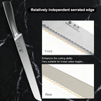 imarku Bread Knife 10 Inch: Japanese High Carbon Stainless Steel Professional - Image 9