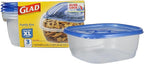 Glad GladWare XL Square Food Storage Containers by GladTrashFoodStorage