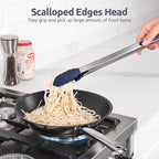 600ºF Heat Resistant Kitchen Tongs: U-Taste 16 in Extra Long Large Silicone - Image 4