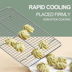 Baking Sheet with Rack Set, Wildone Stainless Steel Cookie Sheet Baking Pan - Image 5