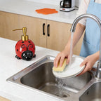 RQYIXI 17 OZ Ladybug Ceramic Soap Dispenser - Image 4