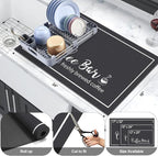 Findosom Dish Drying Mat, Cuttable Drying Mat - Image 2