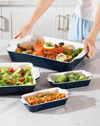 Sweejar Ceramic Bakeware Set of 4, Casserole Dishes - Image 6