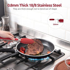 600ºF Heat Resistant Kitchen Tongs: U-Taste 9 inch Silicone Cooking Tong - Image 5