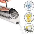 Hiceeden Stainless Steel Water Pitcher, 51oz/1.5L Modern Metal Pitcher - Image 3
