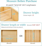 Vtopmart 4 Pack 6" Tall Upgrade Drawer Dividers - Image 2