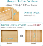 Vtopmart 8 Pack 6" Tall Upgrade Drawer Dividers - Image 2