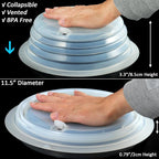 Kichwit Silicone Microwave Plate Cover Collapsible, Dishwasher Safe and BPA Free - Image 3