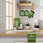 Sratte 6 Pcs Kitchen Decor Accessories Set Farmhouse Towels Pot Holders Oven - Image 7