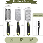 Handheld Cheese Grater Set for Kitchen Stainless Steel Mini Cheese Grater - Image 2