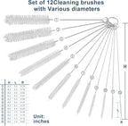 Straw Cleaner Brushes Sets, 12 Pieces 8.2 Inch Botthle Cleaning Brush and Nylon - Image 8