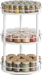 YATINEY Lazy Susan Organizer, Rotating Spice Rack, 3 Tier Spice Turntable - Image 9