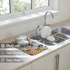 Dish Drying Mat for Kitchen Counter 2 Pack - Image 2