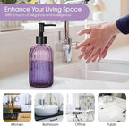 Topsky Stripe Glass Soap Dispenser - Image 5