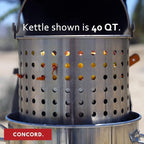 CONCORD Stainless Steel Stock Pot w/Steamer Basket. Cookware great - Image 7