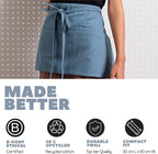 MEEMA Chef Waist Apron Cotton Fabric |Washable & Breathable Waitress & Server - Image 5