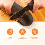 Orange Ninja 4-Stage Knife Sharpener & Serrated Knife Sharpener– Repairs - Image 5
