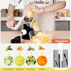 X Home Rotary Cheese Grater for Kitchen, Shredder - Image 3